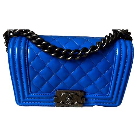 chanel blue boy bag|boy chanel bag price.